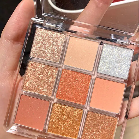DIKALU Sunset Glow Nine-Color Eyeshadow Palette - Joomcy