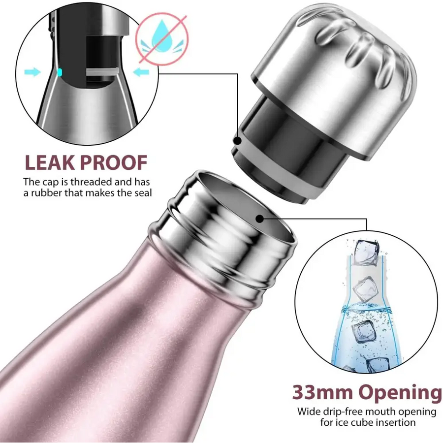 10 Stars American CEO 17oz Stainless Steel Water Bottle