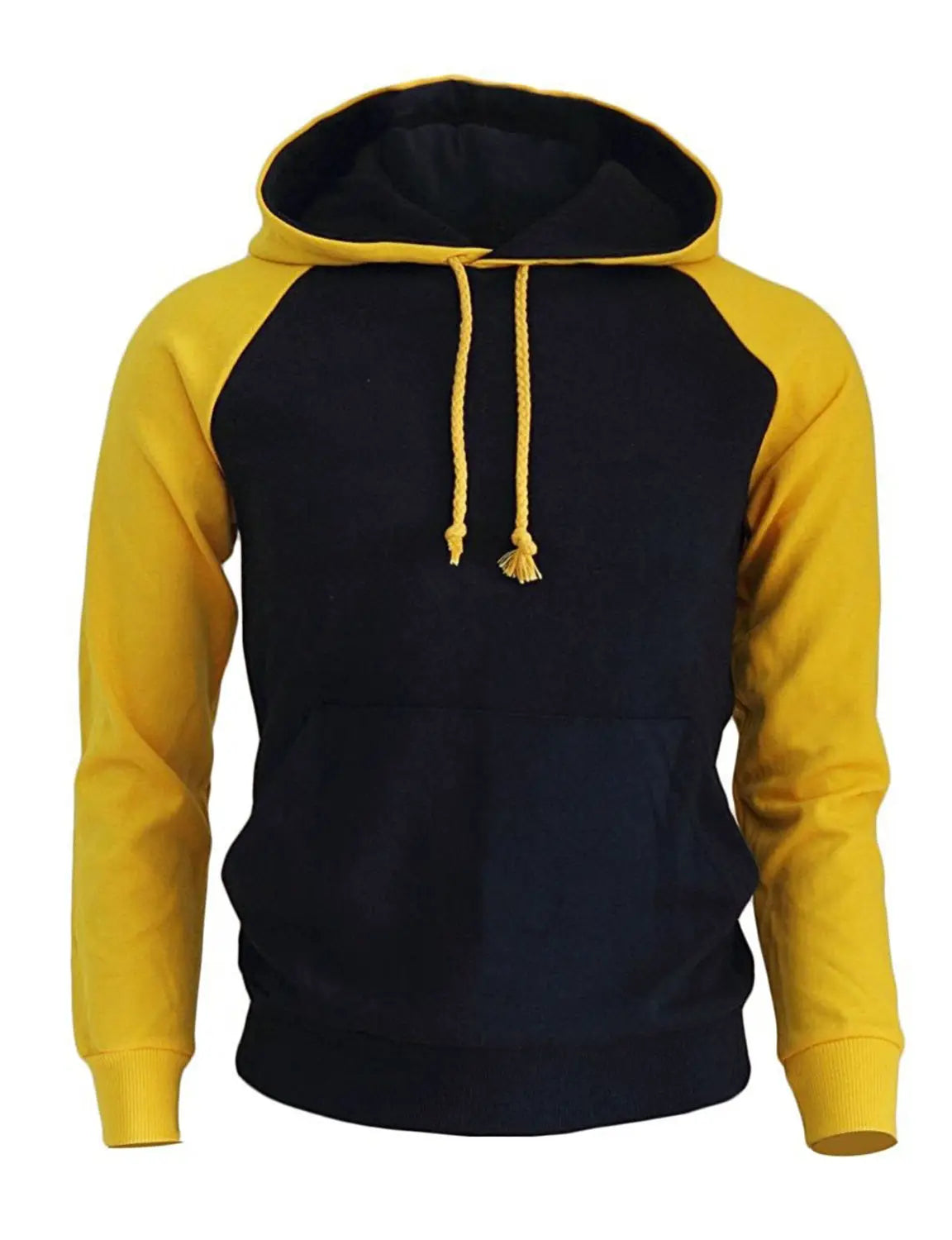 Yellow black hoodie