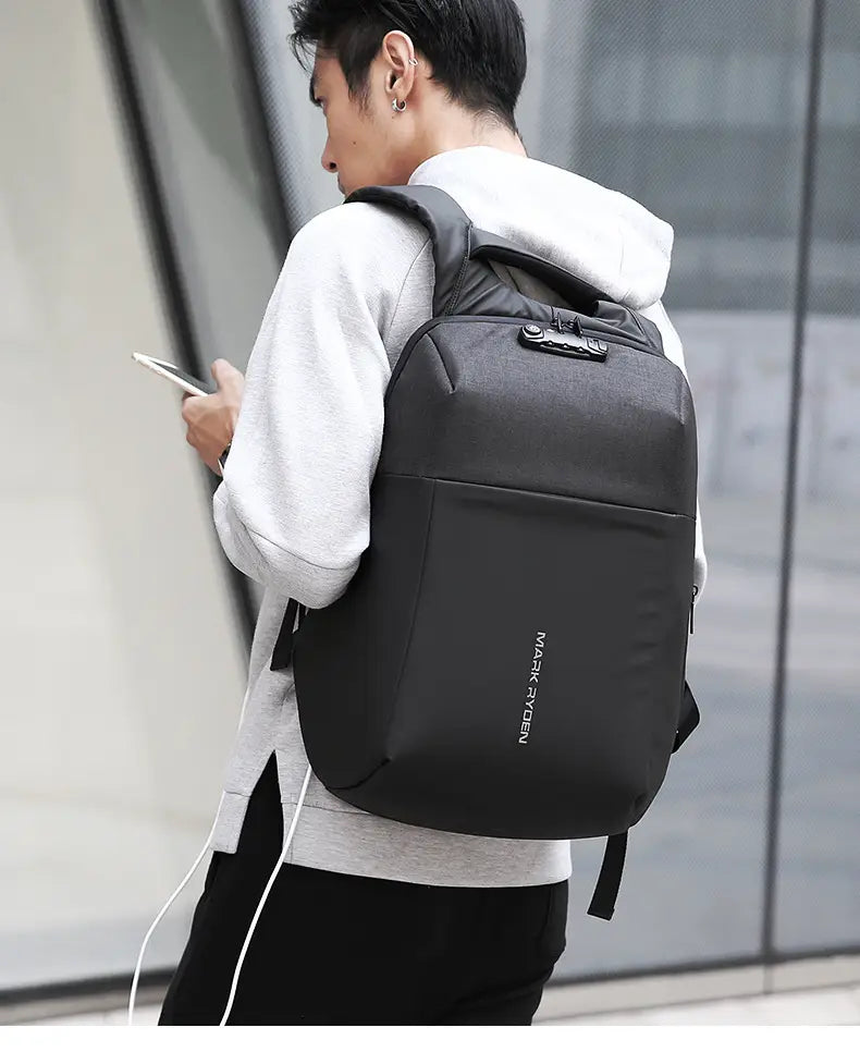 Anti-Theft USB Charging Backpack for Laptops