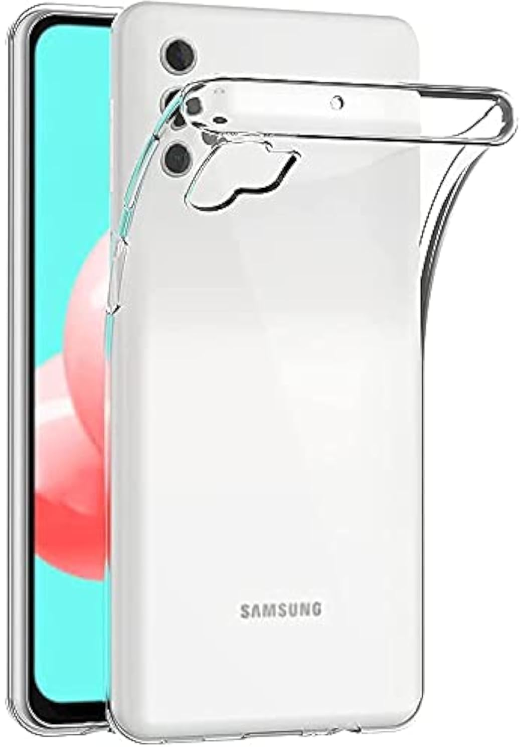 MaiJin Case for Samsung Galaxy A32 5G (6.5 inch) Soft TPU Rubber Gel Bumper Transparent Back Cover