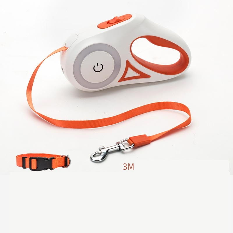 Automatic Retractable Dog Leash and Collar for Pets
