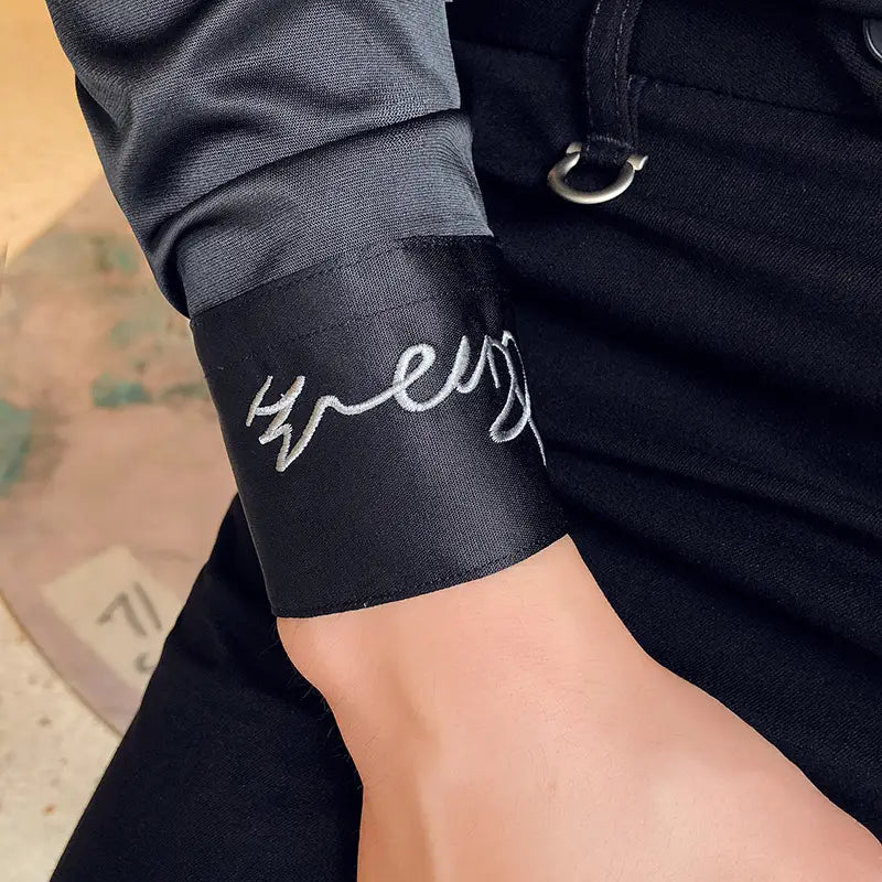 Men’s Fashionable Long Sleeve Casual Shirt - Slim Fit