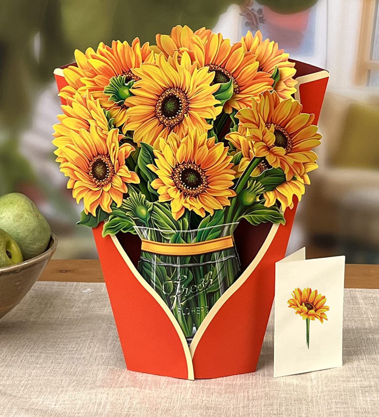 Creative 3D Flower Bouquet Mother's Day Cards