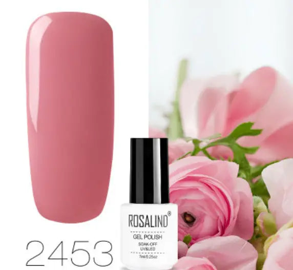 ROSALIND 10ml Pink Eco-Friendly UV Nail Gel (24 Colors)