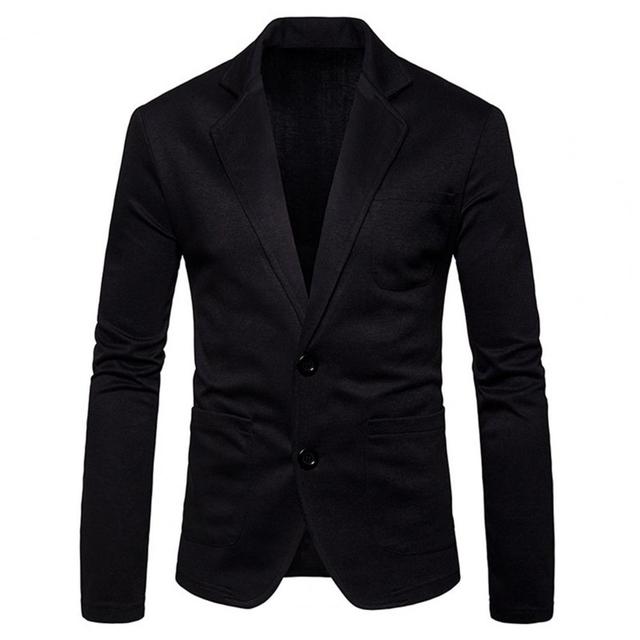 Men's Slim Fit Knit Blazer - Casual Business Jacket