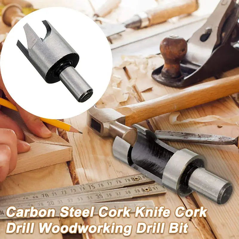 GOXAWEE 4pcs Wood Plug Cutter Drill Bit Set