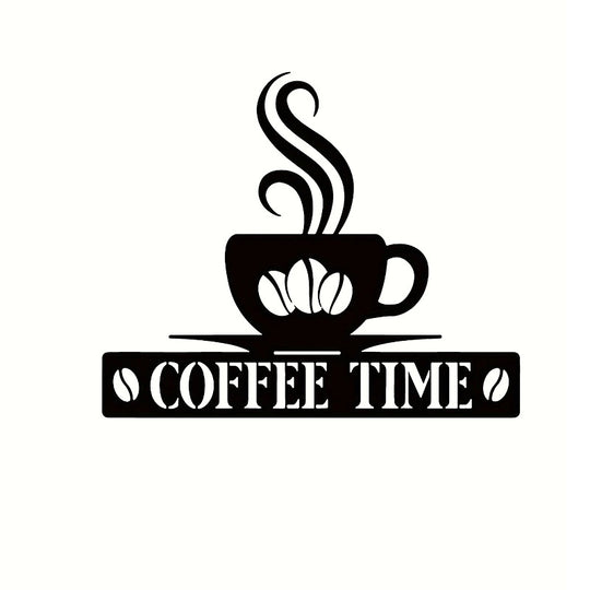 Personalized Iron Coffee Bar Metal Wall Art Decor