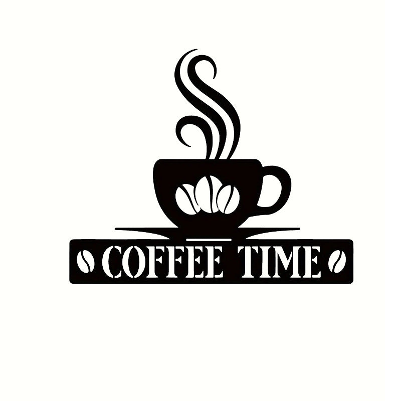 Personalized Iron Coffee Bar Metal Wall Art Decor