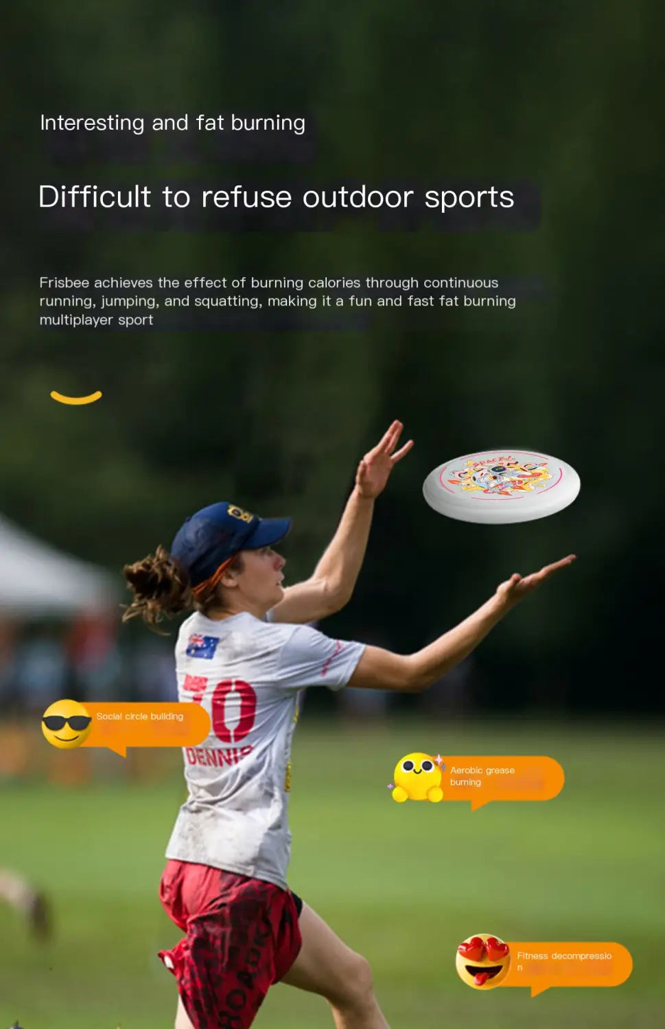 175g Professional Outdoor Frisbee for Adults & Kids