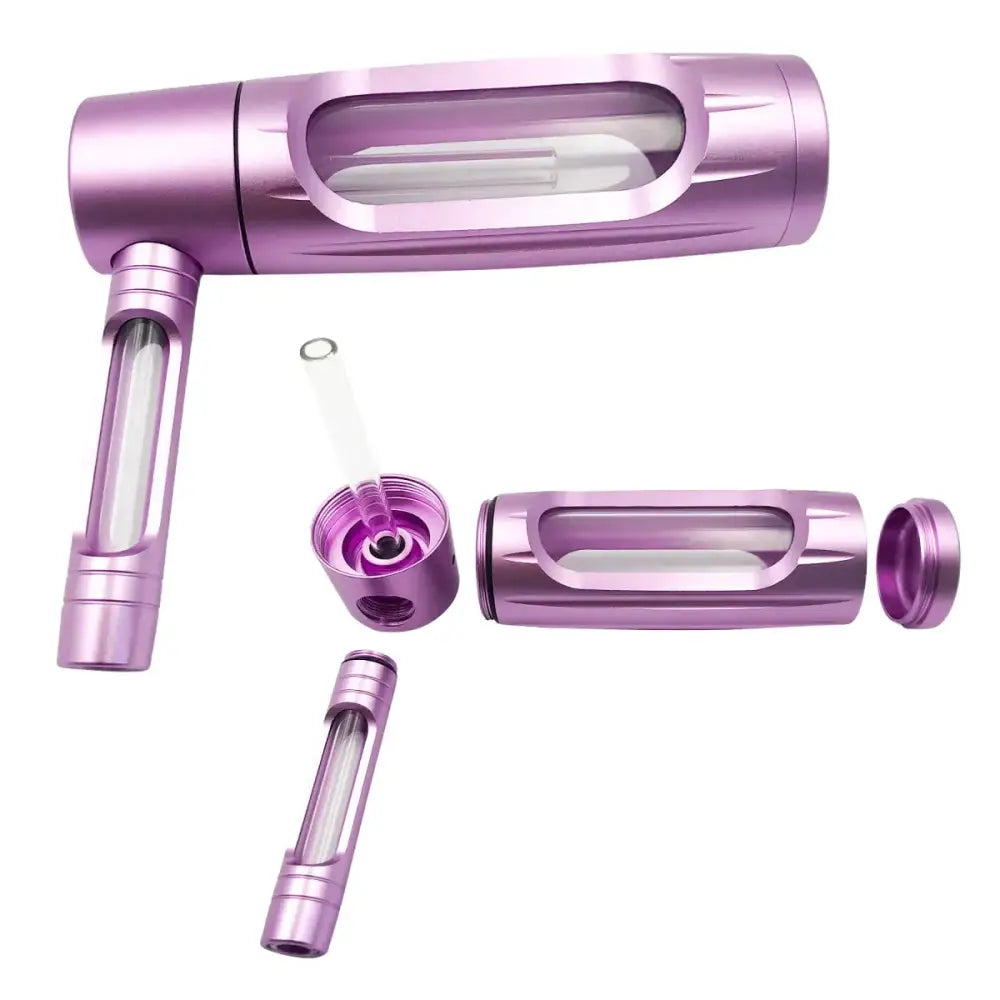 150mm Portable Aluminum Alloy Glass Pipe