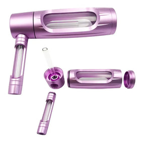 150mm Portable Aluminum Alloy Glass Pipe