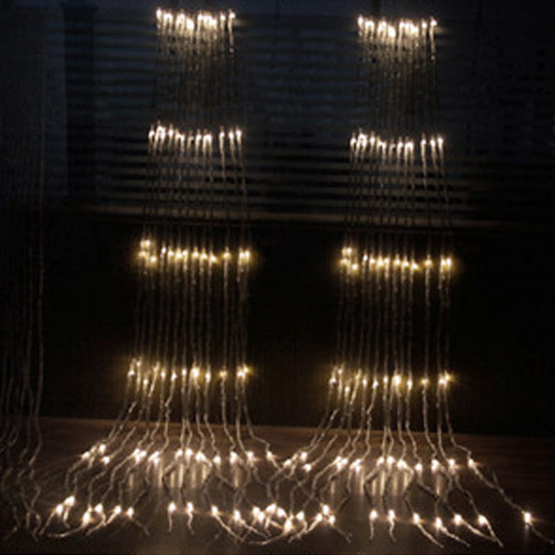 Outdoor Net Lights and Water String Lights Setup