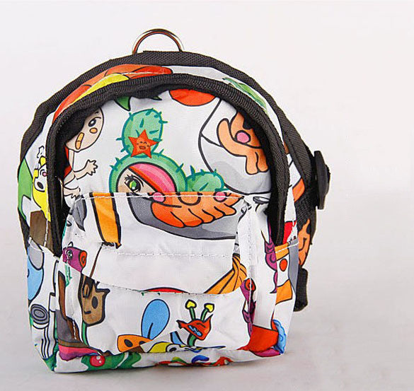 Mini Pet Dog Backpack with Leash for Small Breeds