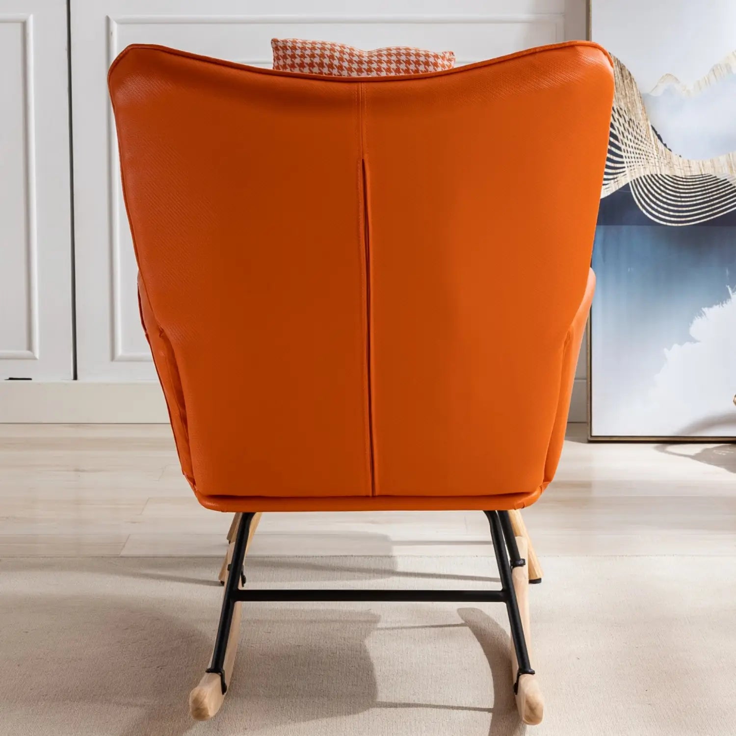 Fabric Rocking Chair In The Nursery