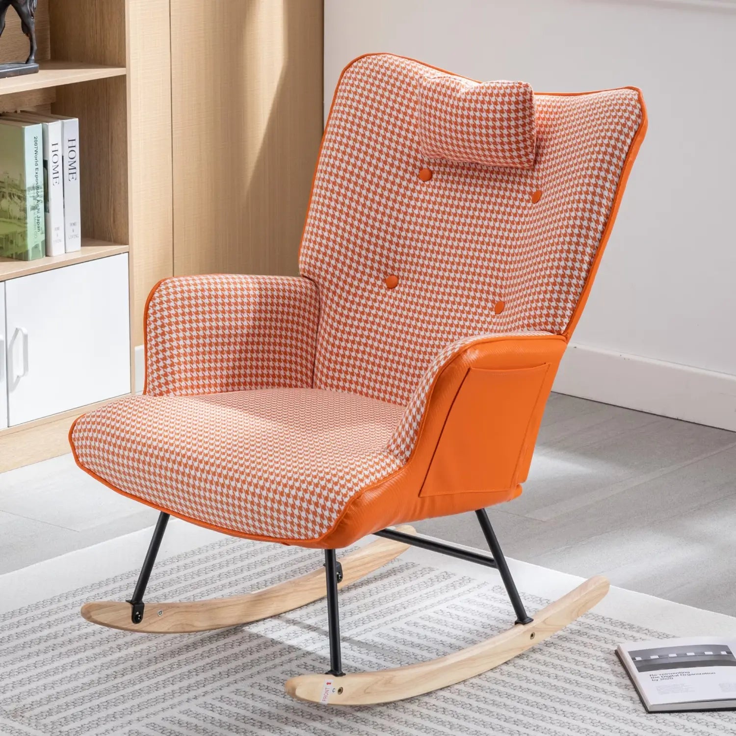 Fabric Rocking Chair In The Nursery