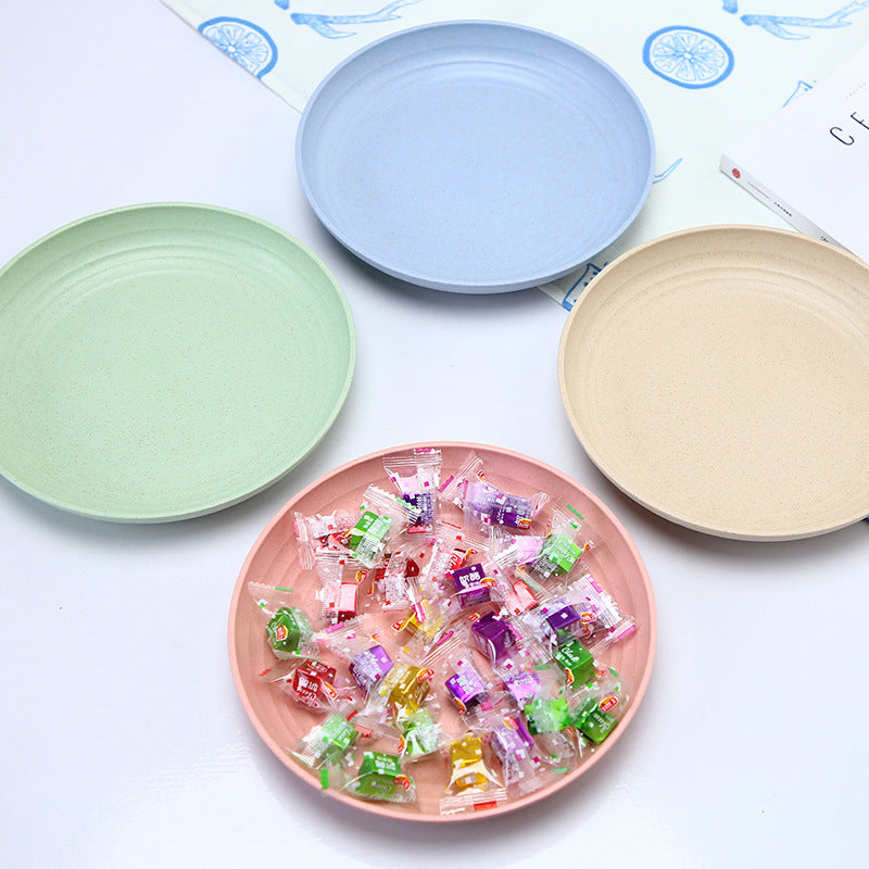 Wheat Straw Dinnerware Set with Plates and Bowls