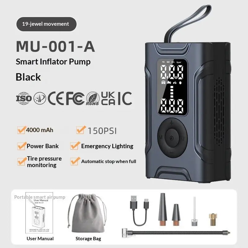 19-Cylinder Portable Car Electric Air Inflator