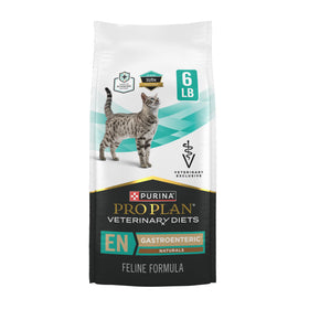 Purina Pro Plan Veterinary Diets EN Gastroenteric Naturals With Added Vitamins Minerals and Nutrients Feline Formula Natural Dry Cat Food - 6 lb. Bag