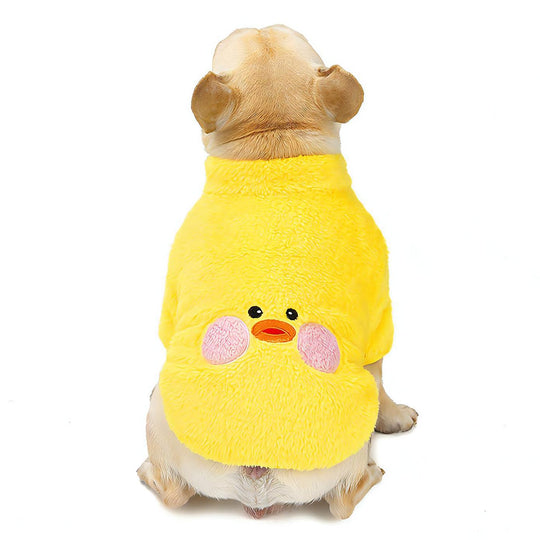 CHEERTAILS Dog Sweaters for Small Medium Dogs Girl Boy Coral Fleece French Bulldog Clothes Cute Dog Clothes Dog Coats for Small Dogs Warm Dog Winter Coat for Frenchie Pugs Terrier Breeds