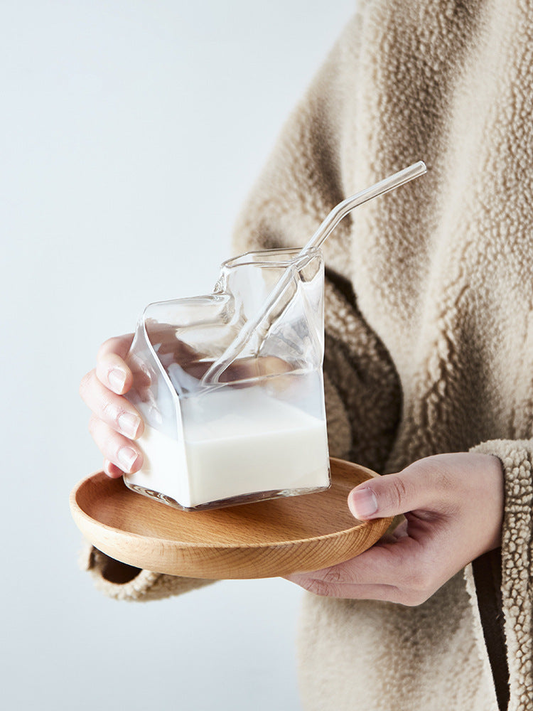 High-Temperature Resistant Japanese Square Milk Cup