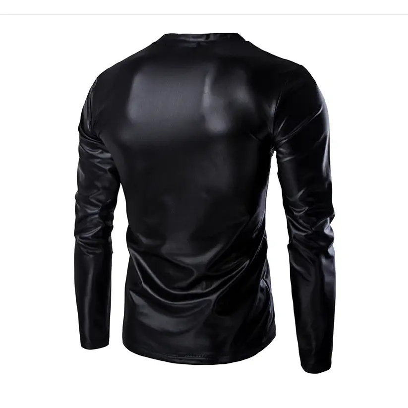 2017 Men's Slim Fit Long Sleeve V-Neck T-Shirt