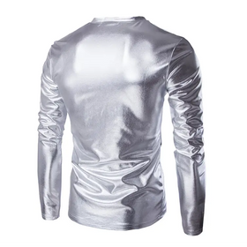 2017 Men's Slim Fit Long Sleeve V-Neck T-Shirt
