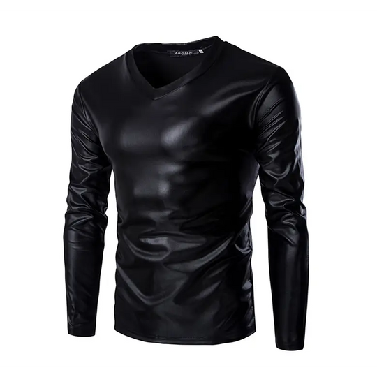 2017 Men's Slim Fit Long Sleeve V-Neck T-Shirt