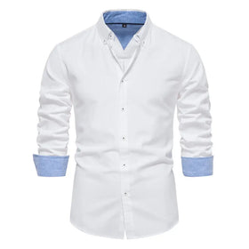 2023 Fall Men's Casual Slim-Fit Long Sleeve Shirt