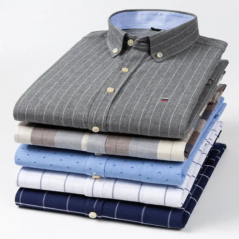 2023 Men's Casual Slim Fit Long Sleeve Shirt