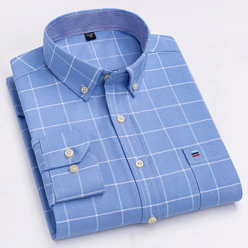 2023 Men's Casual Slim Fit Long Sleeve Shirt
