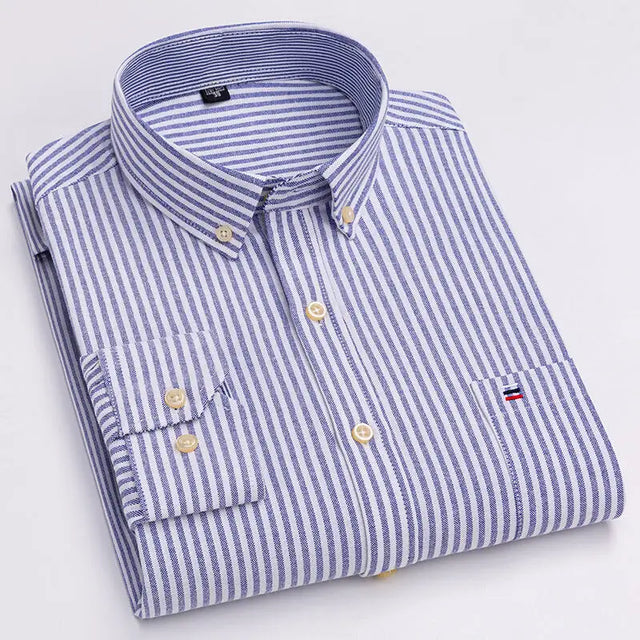 2023 Men's Casual Slim Fit Long Sleeve Shirt