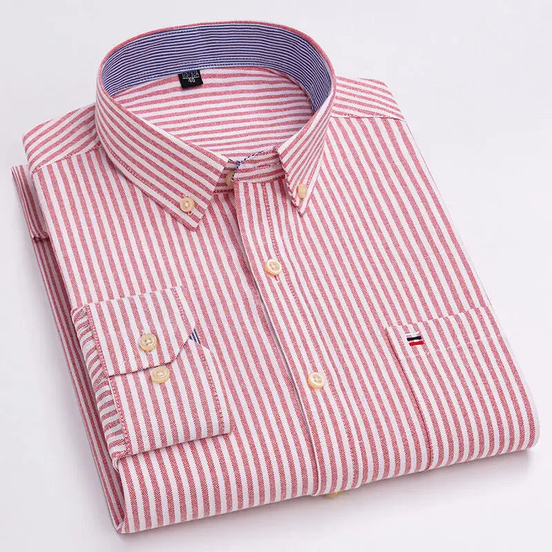 2023 Men's Casual Slim Fit Long Sleeve Shirt