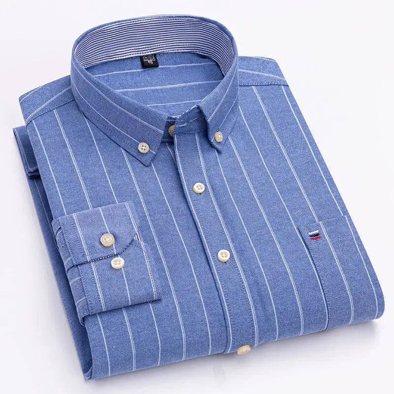 2023 Men's Casual Slim Fit Long Sleeve Shirt