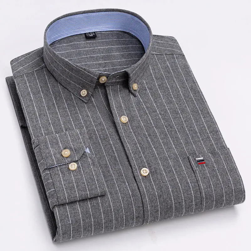 2023 Men's Casual Slim Fit Long Sleeve Shirt