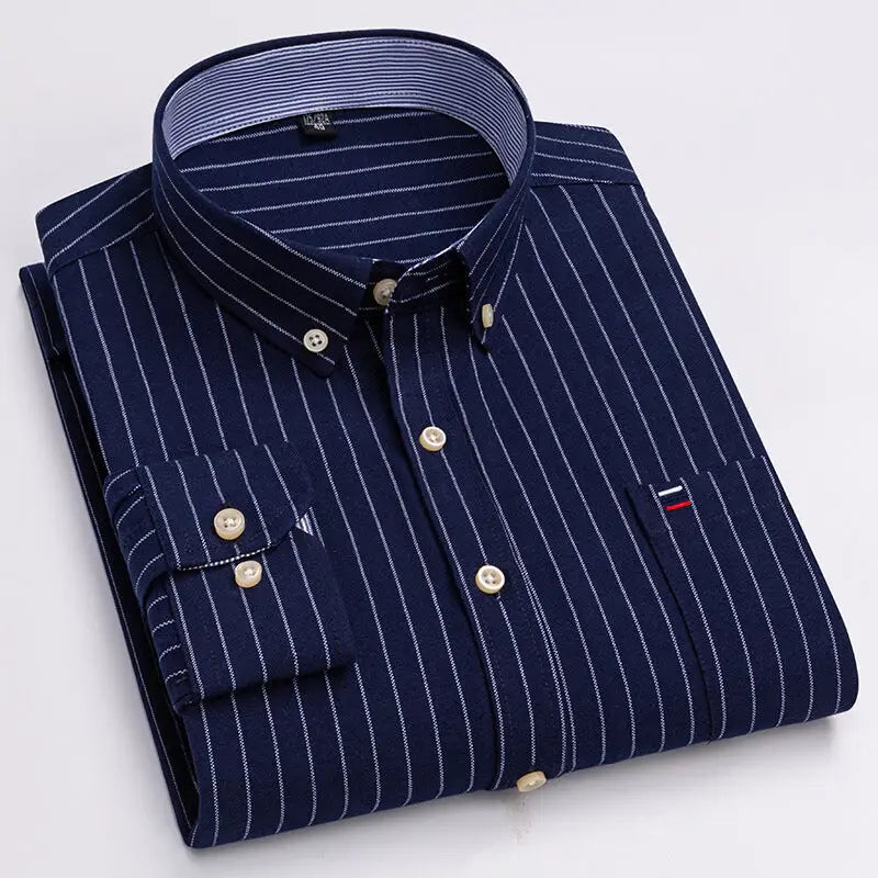 2023 Men's Casual Slim Fit Long Sleeve Shirt