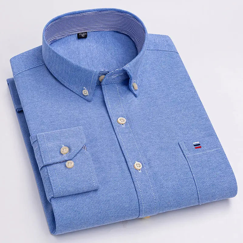 2023 Men's Casual Slim Fit Long Sleeve Shirt