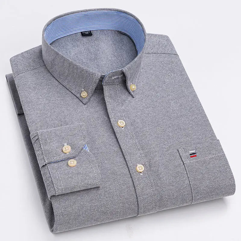 2023 Men's Casual Slim Fit Long Sleeve Shirt