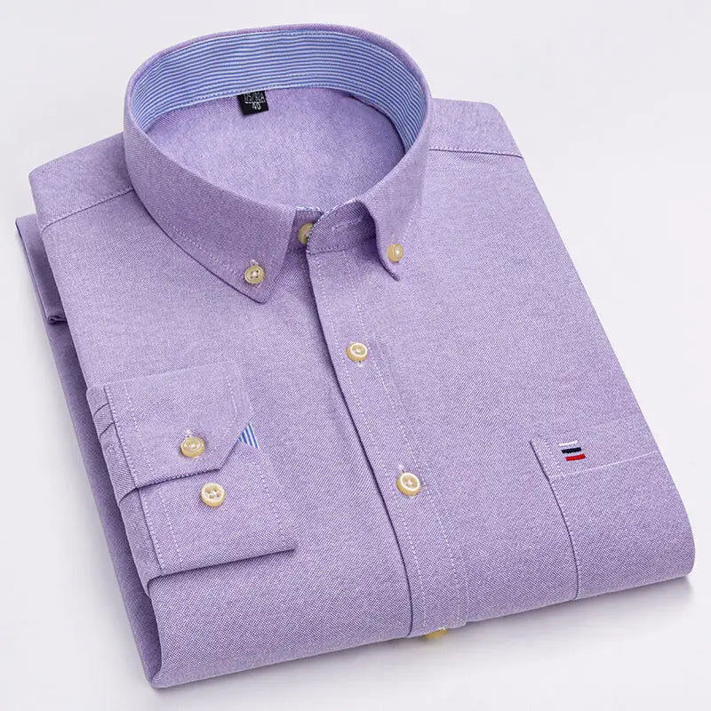 2023 Men's Casual Slim Fit Long Sleeve Shirt