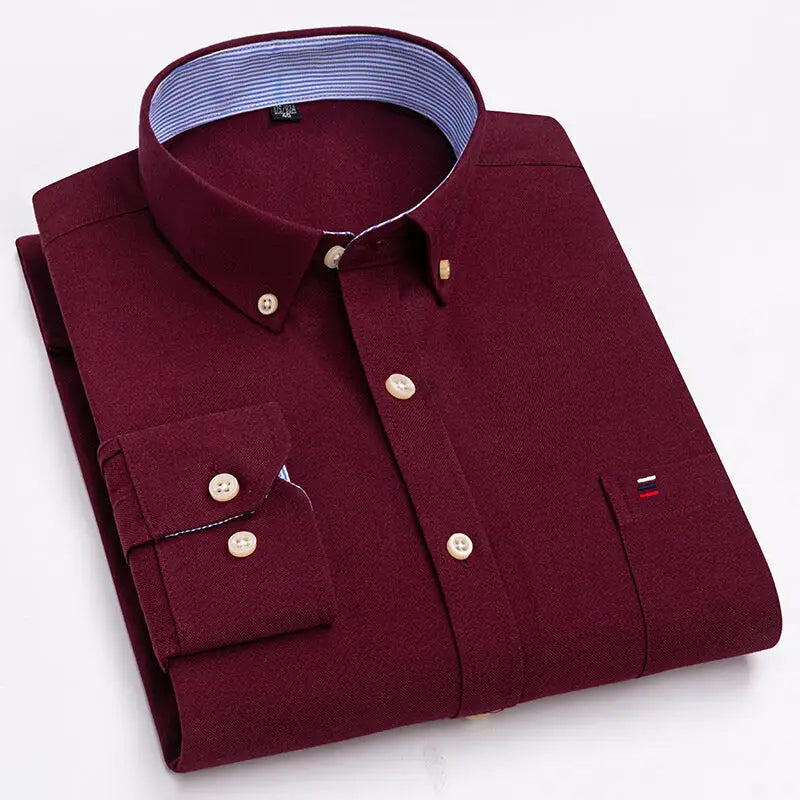 2023 Men's Casual Slim Fit Long Sleeve Shirt