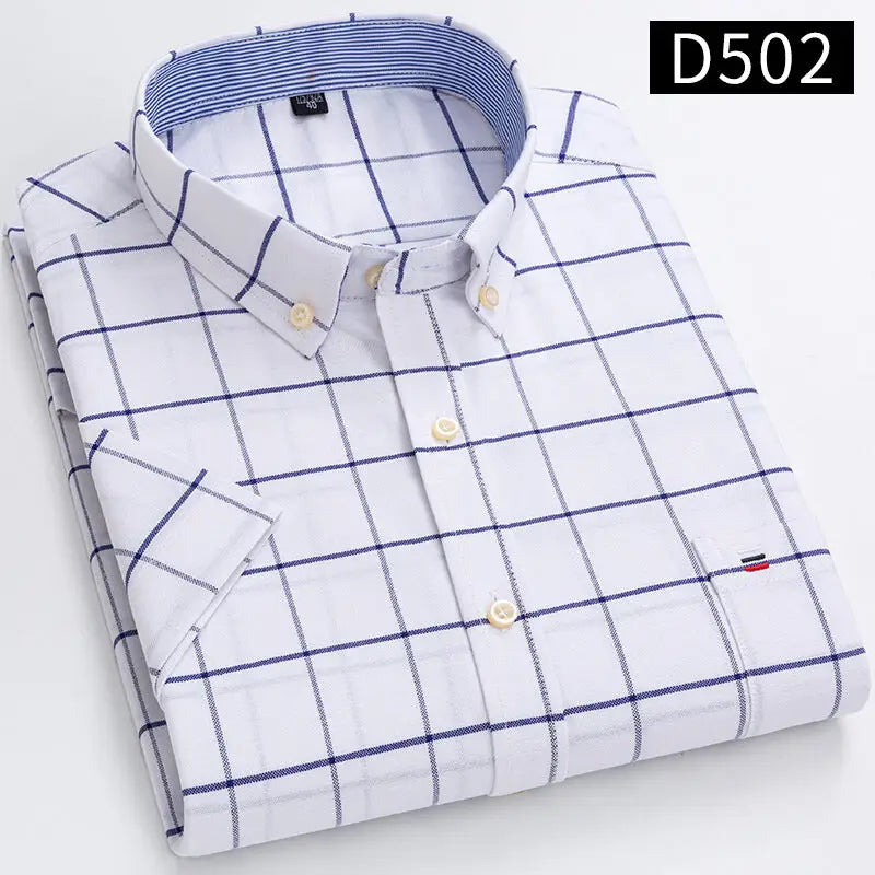 2023 Men's Casual Slim-Fit Short Sleeve Shirt