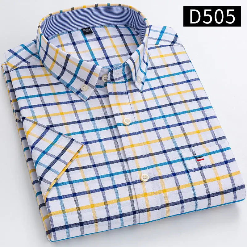 2023 Men's Casual Slim-Fit Short Sleeve Shirt