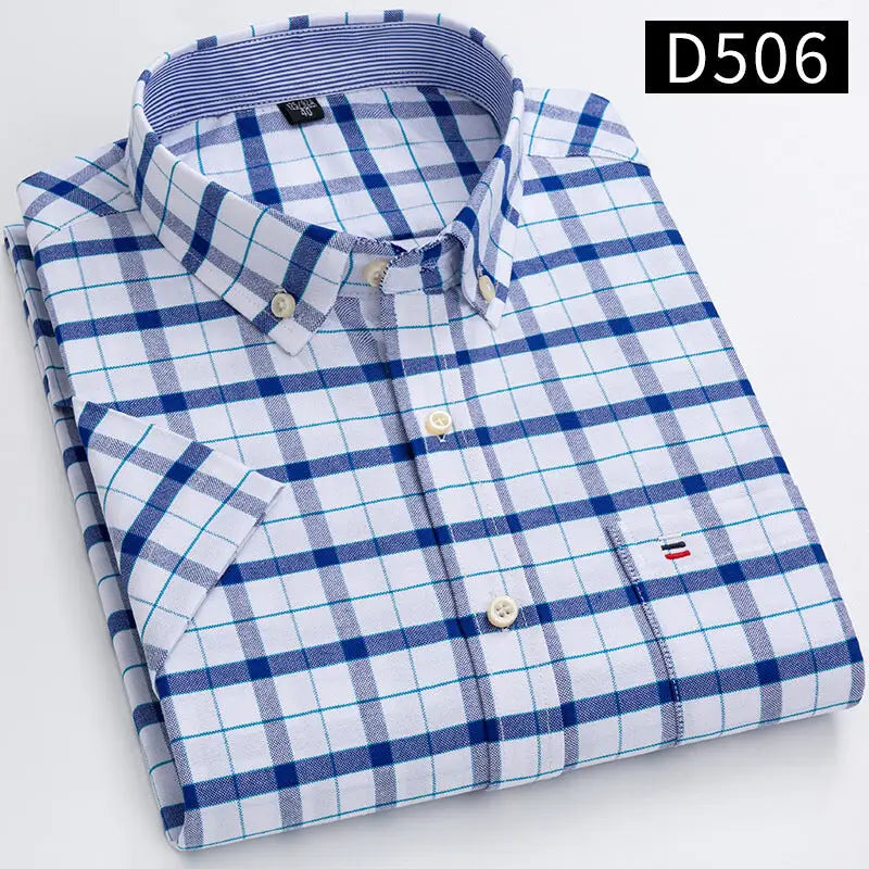 2023 Men's Casual Slim-Fit Short Sleeve Shirt