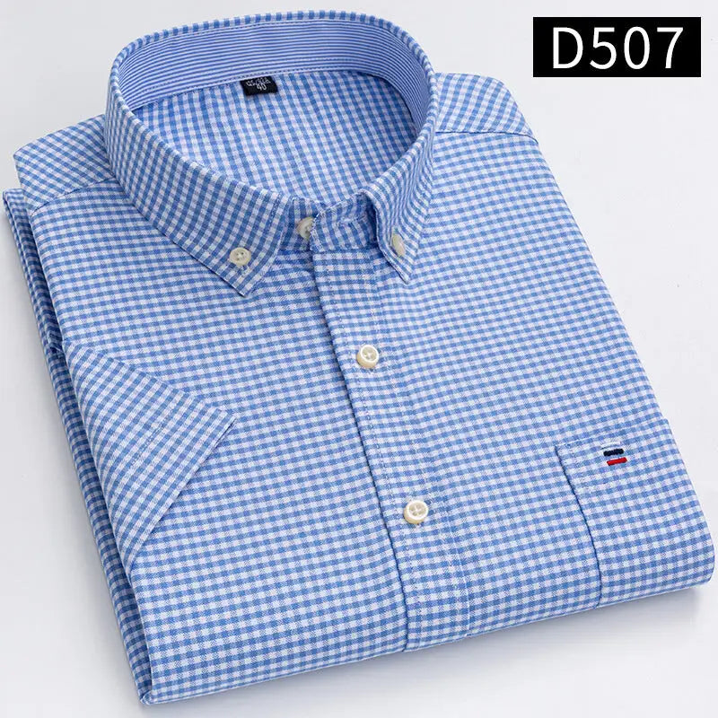 2023 Men's Casual Slim-Fit Short Sleeve Shirt