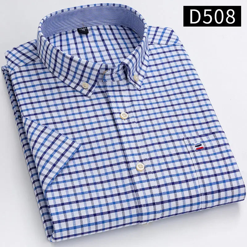2023 Men's Casual Slim-Fit Short Sleeve Shirt