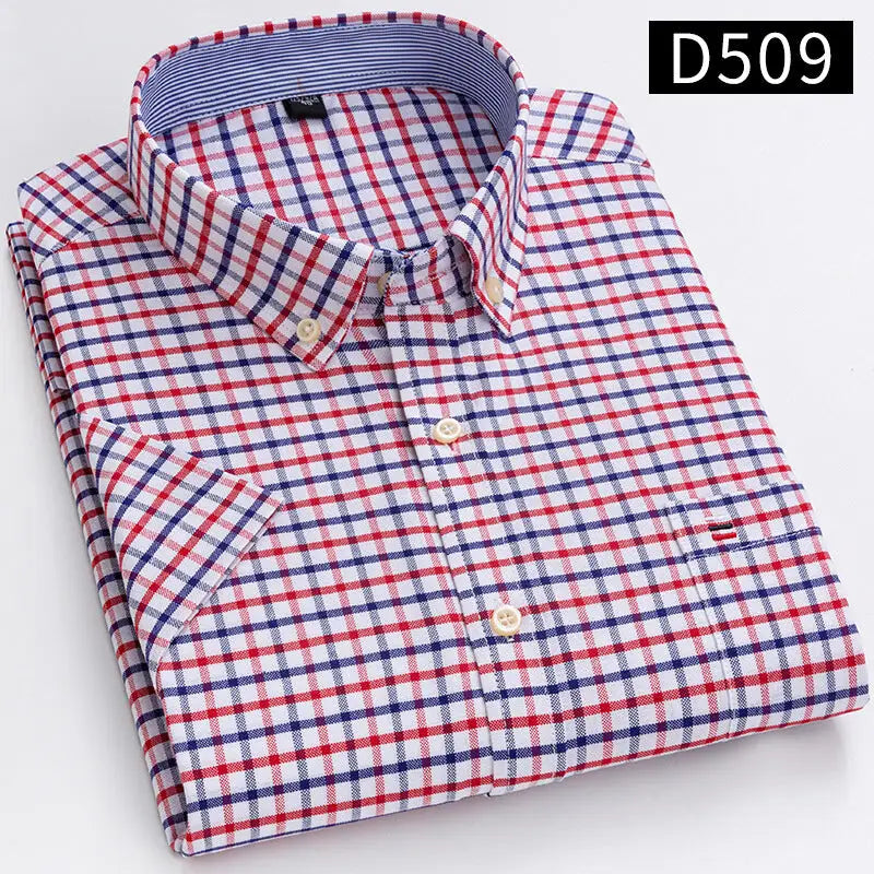 2023 Men's Casual Slim-Fit Short Sleeve Shirt