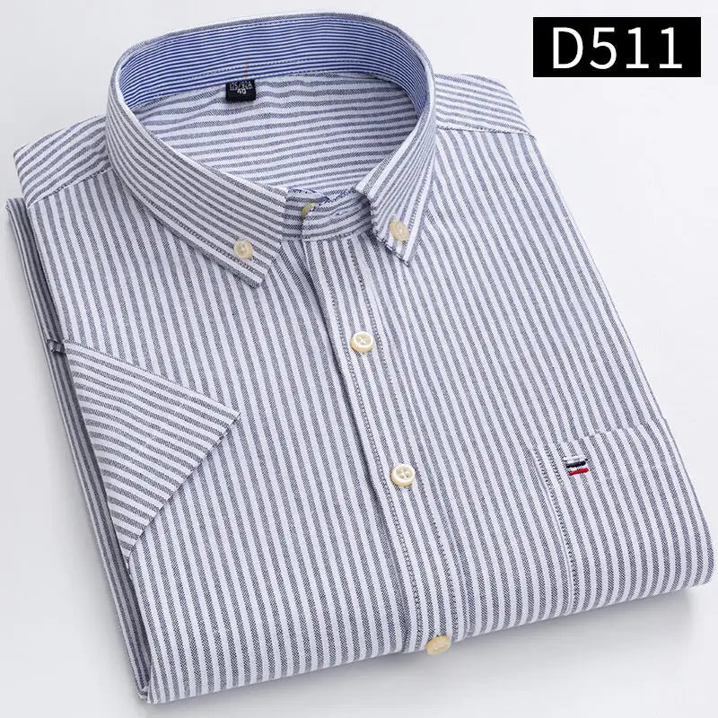 2023 Men's Casual Slim-Fit Short Sleeve Shirt