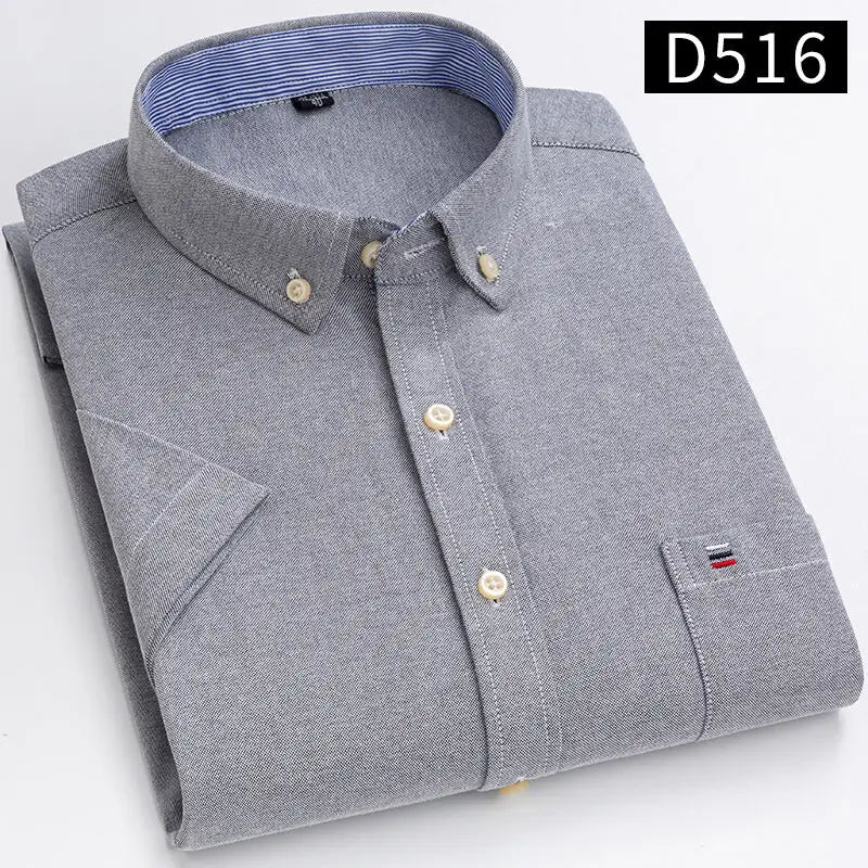 2023 Men's Casual Slim-Fit Short Sleeve Shirt