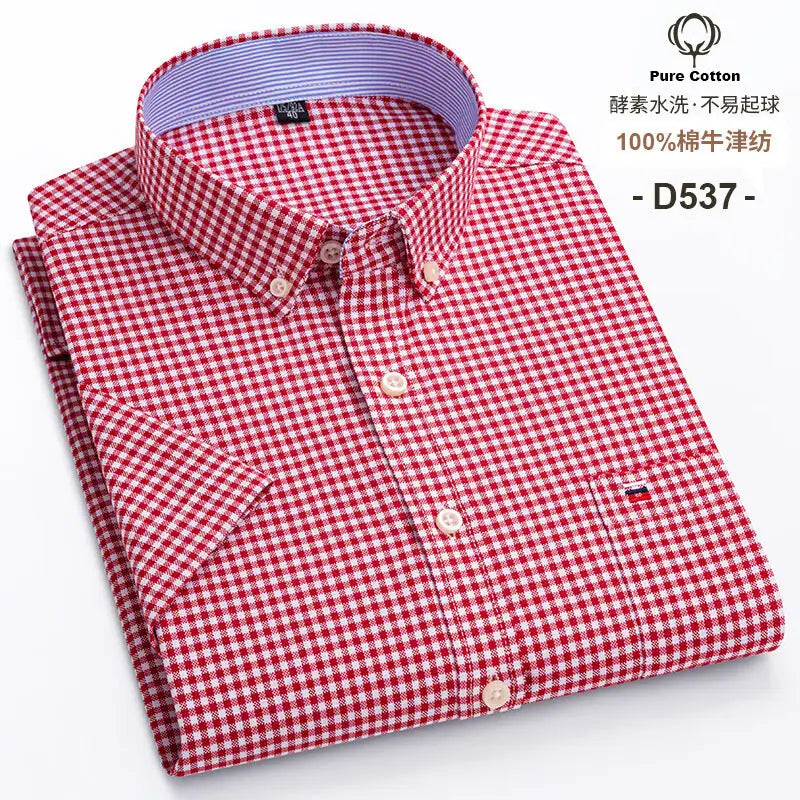 2023 Men's Casual Slim-Fit Short Sleeve Shirt