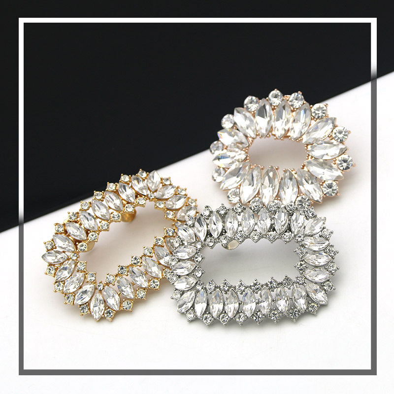 Crystal Rhinestone Removable Shoe Buckle Accessories